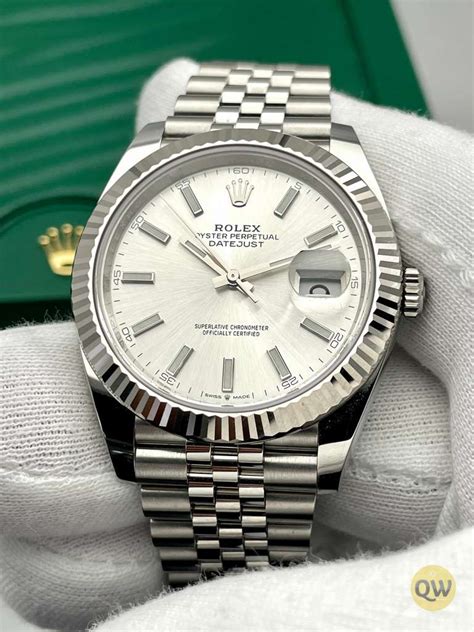 silver and red rolex|Rolex datejust 41 gold silver.